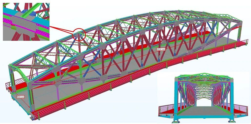 始建于7年,至今已有一百多岁,是现在仅存的几座鱼腹式钢桁架桥