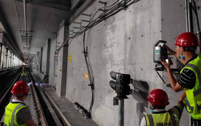 全站仪;地铁隧道结构自动化监测;天宝s9测量机器人;变形监测;天宝耐特